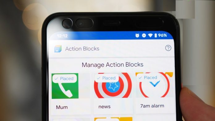 Action blocks app