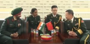 India China Army Officers 
