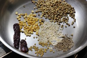 sambar-rice ingredients
